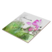 Carreau ÉTANG LOTUS l art de peinture de brosse de Chinois (Côté)