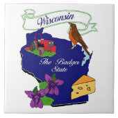 Carreau État du Wisconsin (Devant)