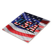 Carreau États-Unis - Drapeau Américain (Côté)