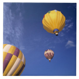 Carreau États-Unis, Idaho, vallée de Teton. Ballons à air