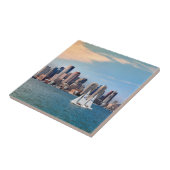 Carreau États-Unis, Massachusetts. Skyline du front de mer (Côté)