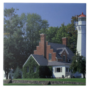 Carreau États-Unis, Michigan, lac Huron. Port Sanilac