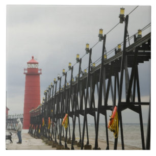 Carreau États-Unis, Michigan, Lake Michigan Shore, Grand 