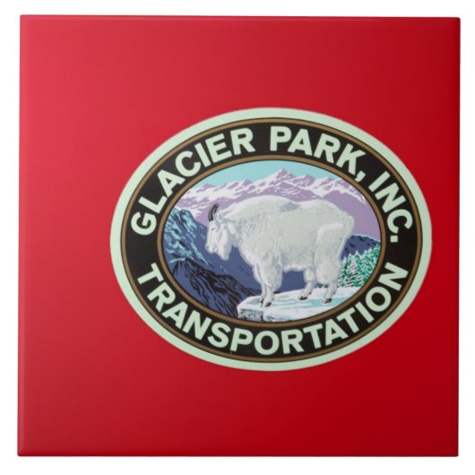 Carreau États-Unis, Montana, Glacier National Park, Vintag (Devant)