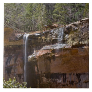 Carreau États-Unis, Utah, parc national de Zion, chutes d'