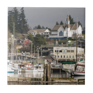 Carreau États-Unis, Wa, péninsule de Kitsap. Ville pittore