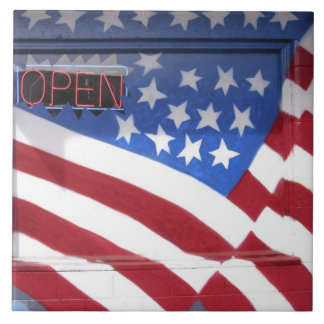 Carreau États-Unis, Washington, Moses Lake. Peinture mural