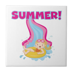 Carreau Été blond de fille