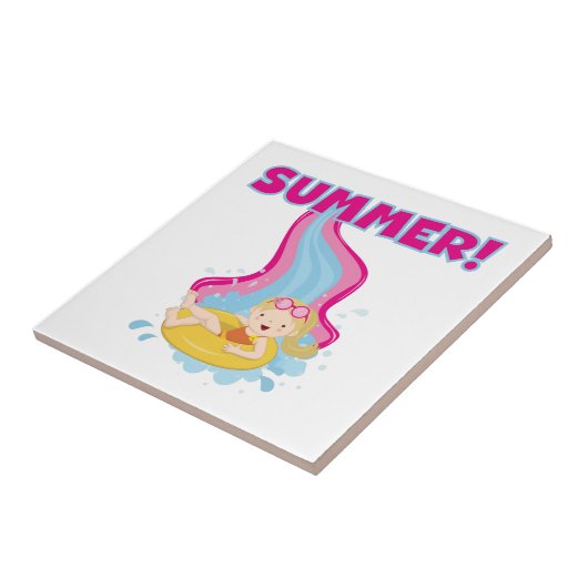 Carreau Été blond de fille (Côté)