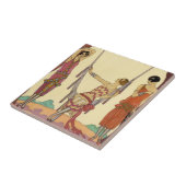 Carreau Été dans la tuile d'art déco de la France (Côté)