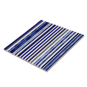Carreau Été Moderne Marine Blue Boat Stripes Collection