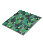 Carreau Été Vert Turquoise Cactus Gold points Design migno (Côté)