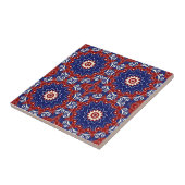 Carreau Ethnic Blue Red White Mosaic Motif géométrique (Côté)