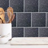 Carreau Étincelle de Parties scintillant noire chic