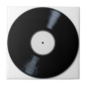 Carreau Étiquette de disques blancs (Devant)