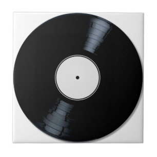 Carreau Étiquette de disques blancs