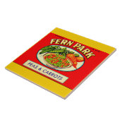 Carreau étiquette de pois et de carottes de Fern Park dans (Côté)