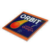 Carreau étiquette des caisses de fruits Orbit Oranges des  (Côté)