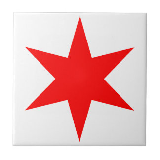 Carreau Étoile à 6 points du drapeau de Chicago