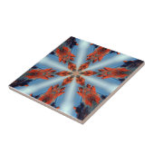 Carreau étoile avec tuile bleue (Côté)