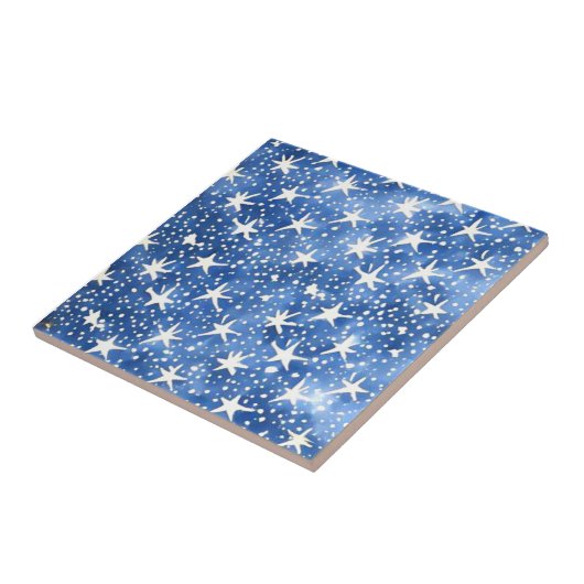 Carreau étoile bleue marine (Côté)