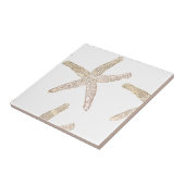 Carreau Étoile de mer Côte plage gris gris blanc beige Cad (Côté)