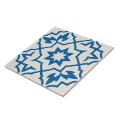 Carreau étoile marocain bleu classique (Côté)