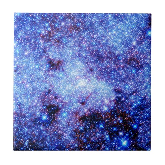 Carreau Étoiles à étincelles bleues (Devant)