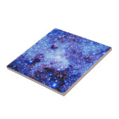 Carreau Étoiles à étincelles bleues (Côté)