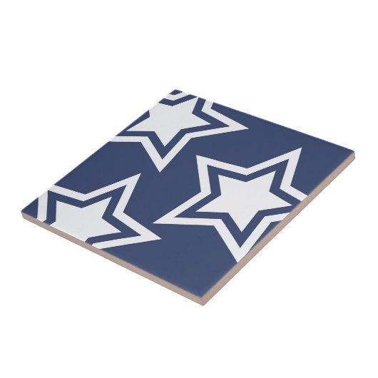 Carreau Étoiles Bleues Blancs (Côté)