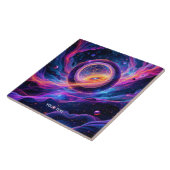 Carreau Étoiles de l'espace abstrait Fantasy Mignon (Côté)