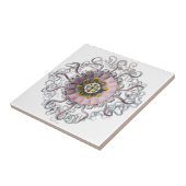 Carreau Étoiles de mer roses (Côté)