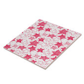 Carreau étoiles de Noël dessinées à la main (Côté)