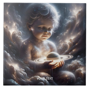 Carreau Étoiles d'Imaginaire mignonnes de l'espace enfant