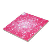 Carreau Étoiles roses brillantes (Côté)