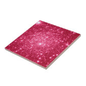 Carreau Étoiles roses chaudes (Côté)