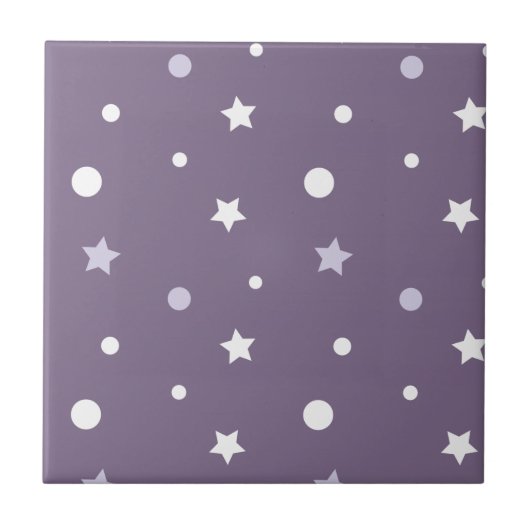 Carreau Étoiles violettes (Devant)