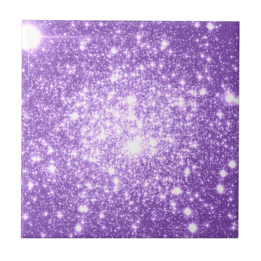 Carreau Étoiles violettes de lavande (Devant)