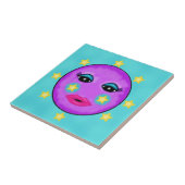 Carreau Étoiles Visage de la lune mignonne Imaginaire pour (Côté)