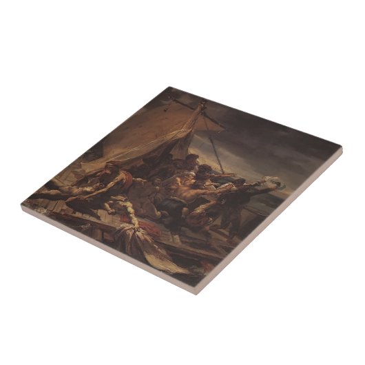 Carreau Étude de Theodore Gericault- pour le radeau de la (Côté)