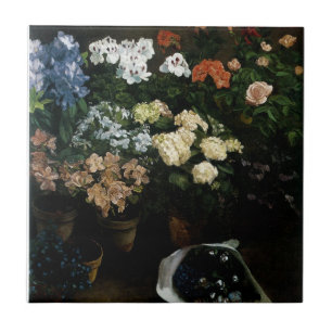 Carreau Étude des fleurs par Frédéric Bazille