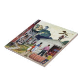 Carreau Étude pour voler (Côté)