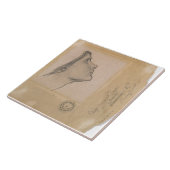 Carreau Étudiez pour le "Lamia", c.1904-05 (le crayon sur (Côté)