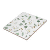 Carreau Eucalyptus Vert Argent Dollar Gum Blossoms (Côté)