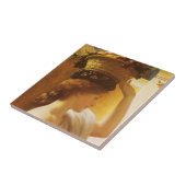 Carreau Eucharis - Fille avec un panier de fruits de Leigh (Côté)