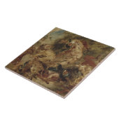 Carreau Eugene Delacroix - La chasse au lion (Côté)