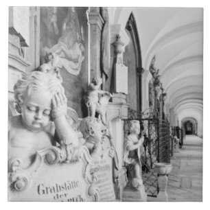 Carreau Europe, Autriche, Salzbourg. Chérubin et monument