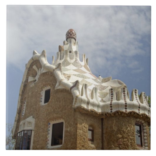 Carreau Europe, Espagne, Catalogne, Barcelone. Parc Güell, (Devant)