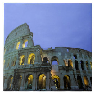 Carreau Europe, Italie, Rome. Vue du soir sur le