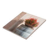 Carreau Europe, Italie, Toscane. Pot de fleurs (Côté)